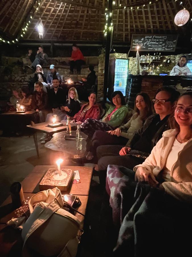Guests relaxing in the evening