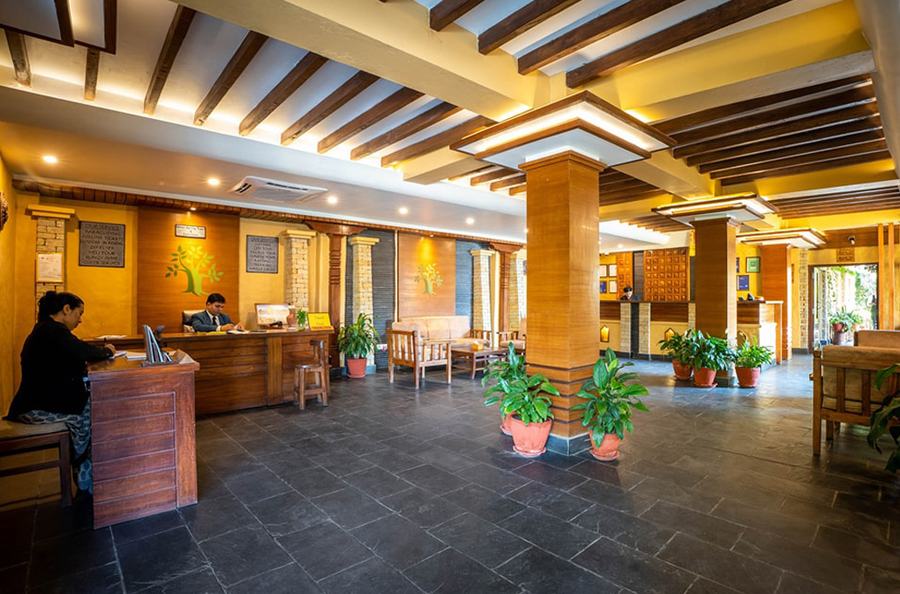 Reception and lobby area
